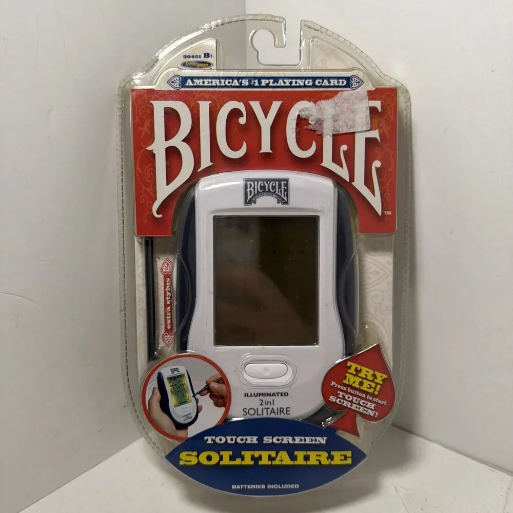 Bicycle Illuminated Touch Screen 2 in 1 Solitaire Electronic Game Sealed